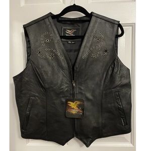 Ladies Leather Vest